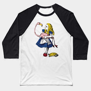 pop art alice playing croquet Baseball T-Shirt